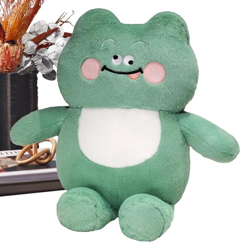 Frosch-Plüschkissen, süßes Frosch-Stofftier, weiches Frosch-Kissen-Geschenk, Plüsch-Frosch-Puppe für Kinder, entzückende einzigartige Frosch-Plüschtiere zum Umarmen, Wurfkissen für Kinder und Erwachse von drtid