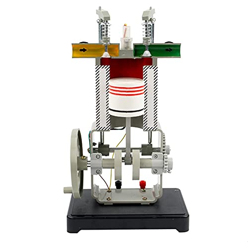 dsmsdre Modell eines Benzinmotors – Kleiner Kraftstoffmotor – Modell eines Viertakt-Verbrennungsmotors – Ausrüstung für physikalische Experimente – Lehrausrüstung von dsmsdre