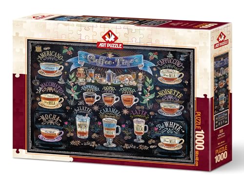 Nice Coffee Time with Different Coffees, 1000 Piece Adult Puzzle von dv decovieno