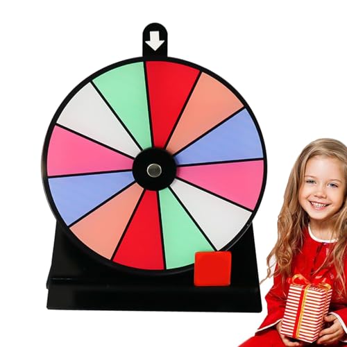 Drehendes Rad, Glücksrad Zum Drehen, Glücksrad Spielzeug, Drehen Sie das Rad Roulette Rad Game, 12 Slots Spinnradspiel für Messen, Karneval, Gewinn-Spin-Spiele von dzqad