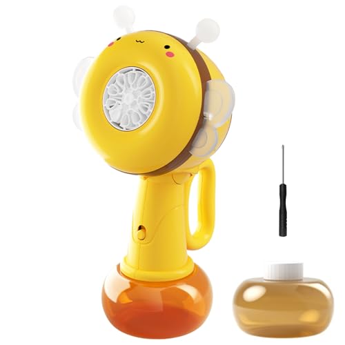 dzqad Automatische Blasenmaschine | Kinder Blasenstab - Biene Mit Drehenden Farblichtern Tragbar Spiel Draussen Mädchen Reise Geburtstag dzqad Automatische Blasenmaschine | Kinder Blasenstab - Biene Mit Drehenden Farblichtern Tragbar Spiel Draussen Mädchen Reise Geburtstag von dzqad