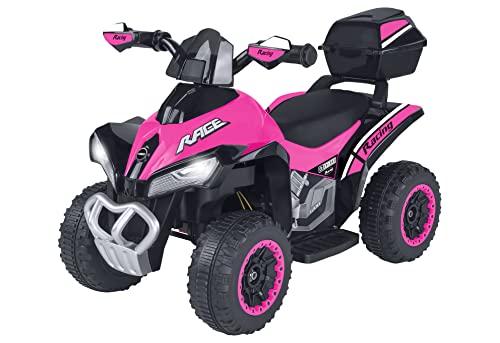 eSpidko 41719 Elektrisches Quad für Kinder, Rosa, 6 V, 4,5 Ah, Motor 1 x 15 W von e-Spidko