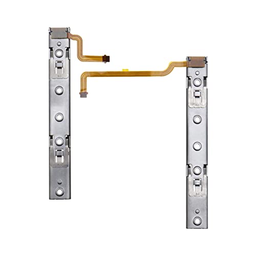 eMagTech 1 Paar Konsolenschienen Slider Reparaturteile Ersatz rechts und Links Gleitschiene mit Flexkabel Fix-Teil kompatibel mit Nintendo Switch Konsole NS eMagTech 1 Paar Konsolenschienen Slider Reparaturteile Ersatz rechts und Links Gleitschiene mit Flexkabel Fix-Teil kompatibel mit Nintendo Switch Konsole NS von eMagTech