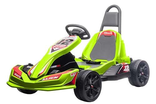 eSpidko 42099 elektrisches Go-Kart für Kinder, 12 Volt, ferngesteuert, Farbe Grün, Globus Spielzeug von eSpidko