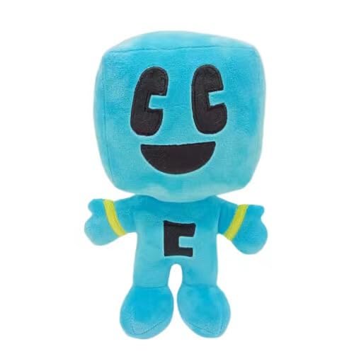 28CM Craftee Plüschtier,Niedliche Craftee Plüschfiguren,Weiches Craftee Plüschtier Spielzeug,Cartoon Blue Block Plushies Plüschpuppe,Weiches Craftee Plüschkissen Kissen für Fans und Kinder Geburtstag von eamve