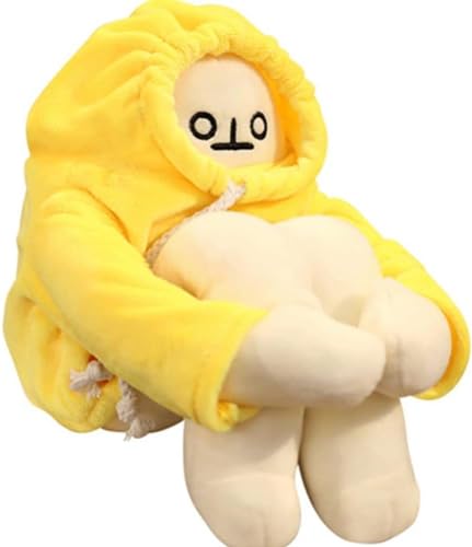 36cm/14 Zoll Bananen mann Plüschtier Puppe, Banane Spielzeug Man with Magnet Lustige, Plüsch Banane Lustiger Mann Plüschtier Puppe Dekompression Spielzeug für Fans Geschenk, Geburtstag Weihnachten von eamve