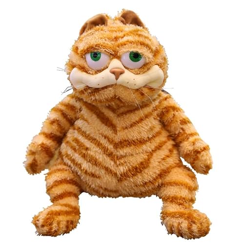 Fat Orange Plüsch Katze Plüschtiere Spielzeug,Lifelike Yellow Tabby Katze Kitty Plüschtier,Fat Orange Katze Plüsch Kätzchen Hugging Pillow, für Jungen und Mädchen Kinder Xmas Geburtstag Geschenk von eamve