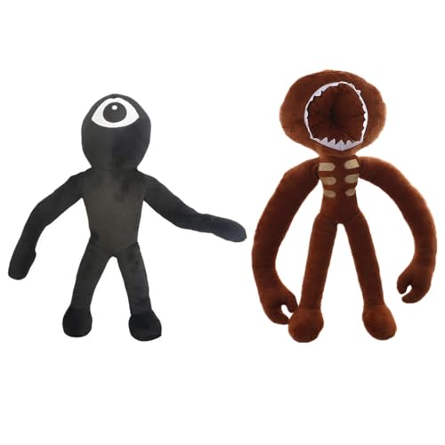 eamve 2Pcs Türen Boden Horror Plüschtiere,30cm niedlich Grummel Plüschtier Spielzeug,Tür Plüschtier Plüsch Figur Puppe,Cartoon Tür Boden suchen Plüschtiere Kissen für Spiel-Fans von eamve