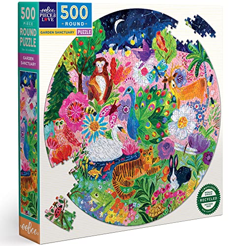 eeBoo PZFGSA Piece & Love: Garden Sanctuary – 500 Teile Puzzle Spiel von eeBoo