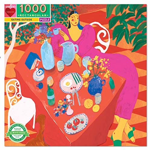 eeBoo PZTETO Eating Outside-Puzzle 1000 Teile aus recyceltem Karton von eeBoo