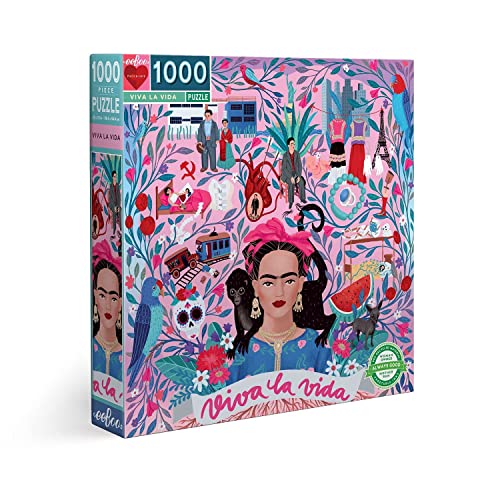 eeBoo PZTVLV Frida Kahlo Puzzle, bunt von eeBoo