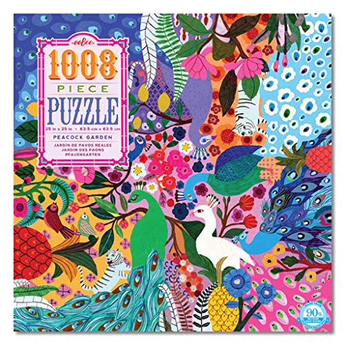 eeBoo Puzzle mit 1008 Teilen – Der Garten der Pfauen von eeBoo