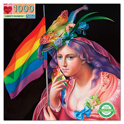 eeBoo Puzzle carré 1000 pièces : Liberty Rainbow von eeBoo