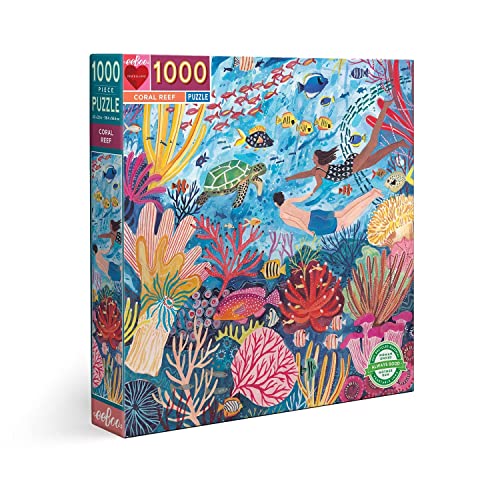 eeBoo Puzzle carré 1000 pièces : Récif de Corail von eeBoo