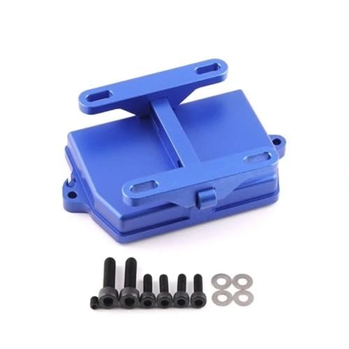 Metall Radio-Empfängerbox Gewindeabdeckung 7724 for TRAXXAS 1/5 X-MAXX 6S 8S 1/6 XRT 8S for RC-Auto-Upgrade-Teile(Blue) von eejinwen