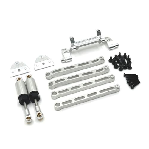 eexuujkl Aluminium Stoßdämpfer Montieren Verbindungsstange Sitz Für MN MN82 LC79 Auto Rc Auto CNC Auto Teile Upgrade Rc LC79 MN78 Rc Auto, Silber von eexuujkl