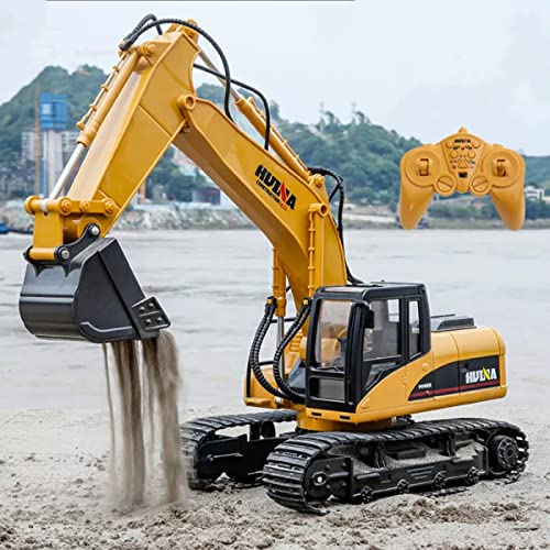 1:14 RC Bagger 1550-2,4 GHz Baustellenfahrzeug mit Licht und Sound, Schaufel aus Metall, Aufnahmemodus und umfangreichen Steuerungsmöglichkeiten inkl. Zusatzakku 1:14 RC Bagger 1550-2,4 GHz Baustellenfahrzeug mit Licht und Sound, Schaufel aus Metall, Aufnahmemodus und umfangreichen Steuerungsmöglichkeiten inkl. Zusatzakku von efaso