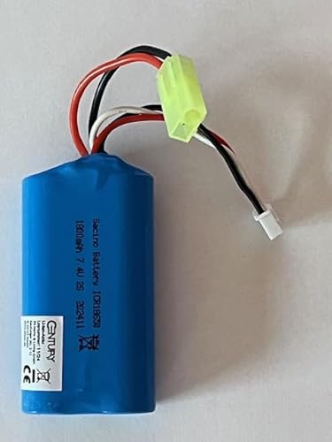 Akku 7,4V 1800 mAh Li-Po Akku Mini Tamiya Stecker Panzer für ferngesteuerte Modelle von efaso