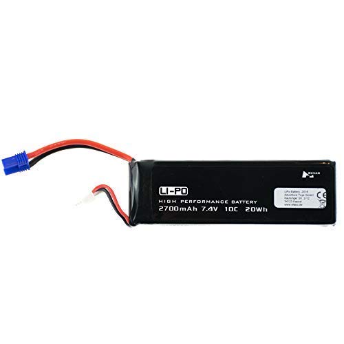 efaso Akku 7,4V 2700 mAh Li-Po passend für Hubsan H501S, Revell Navigator 23899 von efaso