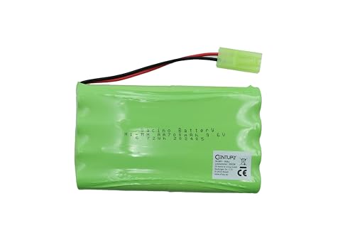 efaso Akku 9,6V 700mAh NI-Mh passend für Modelle mit Mini Tamiya Stecker z.B. Amewi Crazy Crawler 22216, 22217, 22218 von efaso