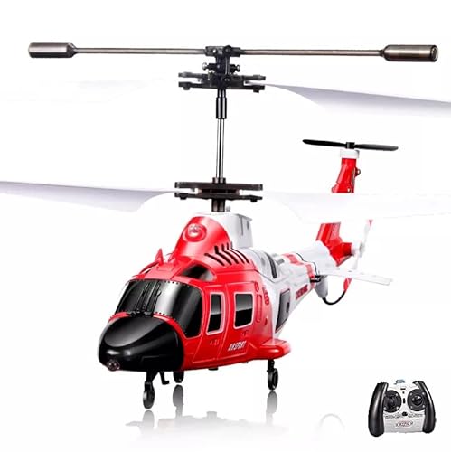 efaso Ferngesteuerter Hubschrauber SYMA S111G Rettungshubschrauber RC Helikopter LED Beleuchtung - Mini Helikopter 3-Kanal Mini Coast Guard Rescue Helicopter Hubschrauber von efaso