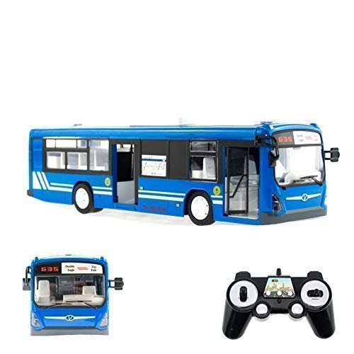 efaso RC Bus E635-003 1:32 2,4GHz realistischer Stadtbus mit Licht, Sound, Hupe und beweglichen Türen in BLAU von efaso