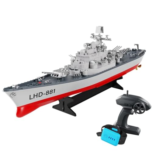 efaso RC Schlachtschiff LHD-881 Ferngesteuertes Boot 1:390 Akku Alarm 2,4 Ghz Remote Watch von efaso