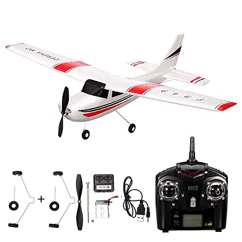 efaso WLToys F949S 3-Kanal 2,4 GHz RC Flugzeug Cessna Anfänger Segelflugzeug mit 2 Landgestellen- Robustes EPO-Material, 3-Fach coreless Motor, komplett RTF von efaso