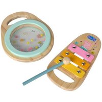 EICHHORN 109265761 Peppa Pig Holz-Musikset, 2-tlg. von eichhorn