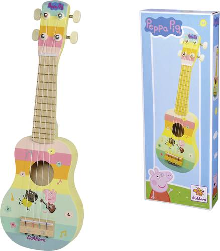 Eichhorn Kindergitarre Peppa Pig Holz Ukulele 43cm von eichhorn