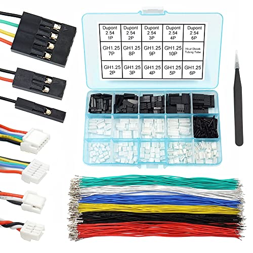 GH1.25 auf Dupont2.54 vorgecrimptes Kabel und Stecker-Set, kompatibel mit JST GH 1,25 mm für Pixhawk4 Pixhawk 6C 6 x 20 cm Silikondraht von elechawk