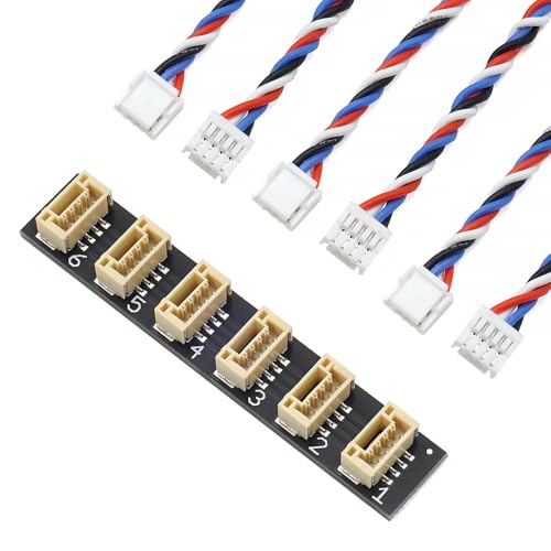 I2C CAN Bus Splitter für Pixhawk 6C 6X JST GH 1.25 4Pin 6 Ports Pixhawk 4 The Cube von elechawk