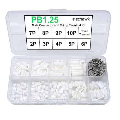 PB1.25 Anschlüsse und Crimpanalkit -Kit kompatibel mit Molex Picoblade Connector von elechawk