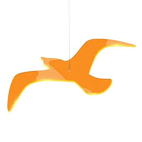 elliot 1019252 Lichtzauber 1019252 Sonnenfänger Vogel Wing 11 cm, gebogen, inkl. 30 cm Stab, orange von elliot