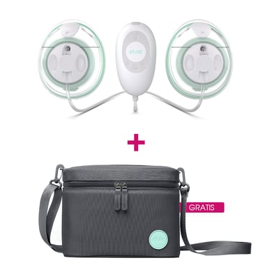 elvie stride Doppelmilchpumpe elektrisch plus GRATIS Tragetasche 3 in 1 von elvie stride