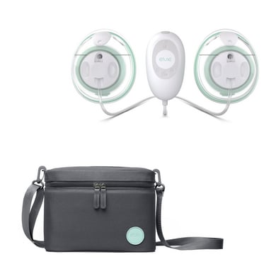 elvie stride Doppelmilchpumpe elektrisch plus GRATIS Tragetasche 3 in 1 von elvie stride