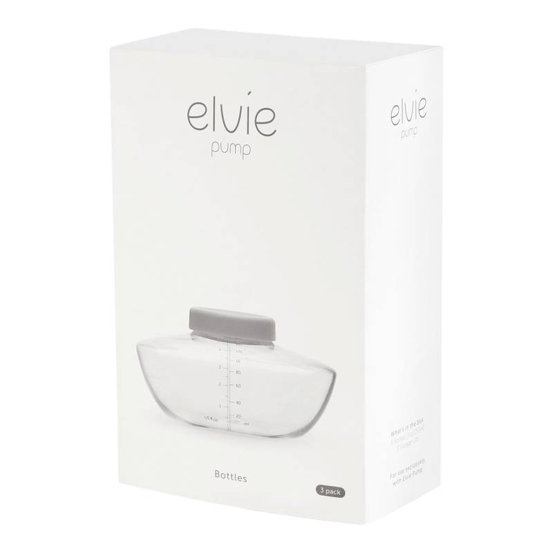 Elvie 3er-Pack Muttermilch-Auffangbehälter für Milchpumpe Pump, je 150ml von elvie