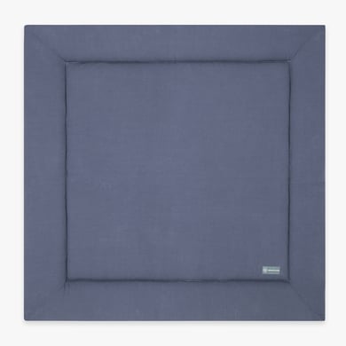 emma & noah Krabbeldecke Mini Pique Essential Blau 120 x 120 cm von emma & noah