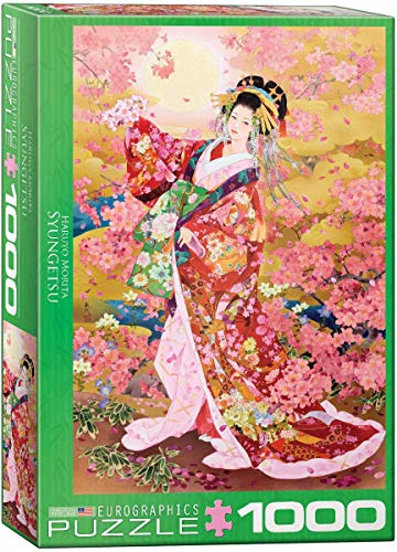 Haruyo Morita - Japan Kimono Art - Syungetsu - 1000 Teile Puzzle im Format 68x48 cm von empireposter