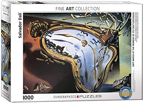 Salvador Dali - Weiche Uhr im Moment ihrer Explosion - 1000 Teile Puzzle 68x48 cm von empireposter