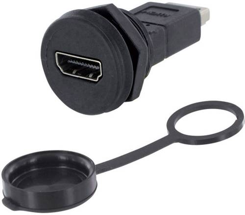 Encitech 1310-1033-01 HDMI-Adapter Adapter, Einbau Polzahl: 19 Schwarz 1St. von ENCITECH