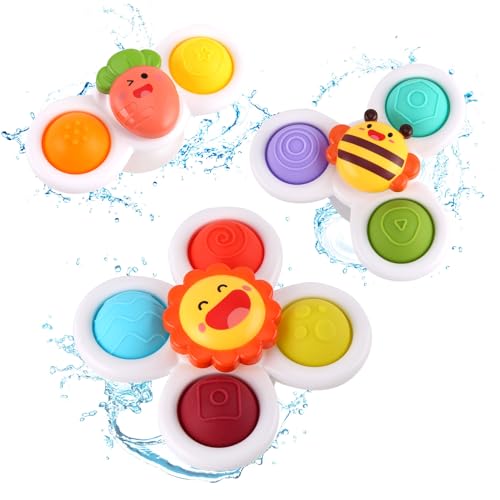 Saugnapf Spielzeug Baby Badespielzeug Baby Sensorisches Spielzeug Wasserspielzeug als Geburtstags Geschenk für Kinder Jungen und Mädchen von eners