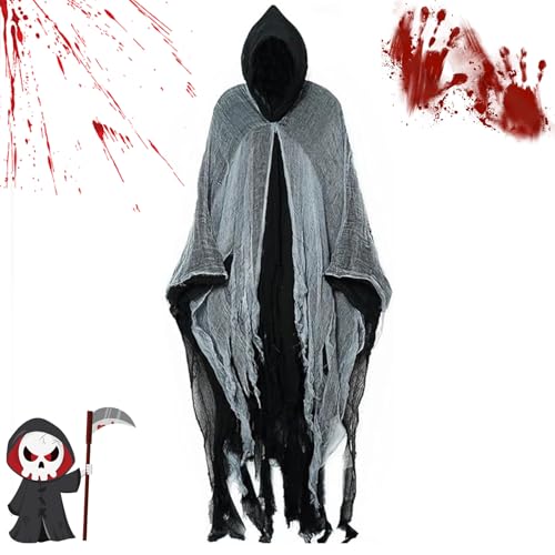 terroristen kostüm,Gespenst Kostüm Erwachsene,halloween Geister Kostüm Erwachsene,halloween Kostüm Damen Gruselig,Halloween Umhang Mit Kapuze,gruseliger Halloween-umhang, Unisex-halloween-umhänge von enseak