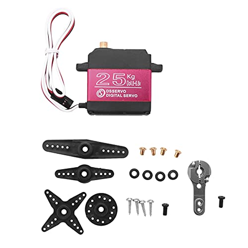 ensecoo 25KG Digital Servo Voll Metall Getriebe Hohes Drehmoment Wasserdicht für RC Auto Crawler Robot 270 ° von ensecoo