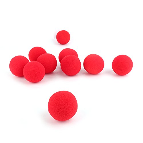 10pcs Schwamm Ball, 4,5 cm/1,77in Nahaufnahme Street Classic Comedy Tricks Requisiten Red Mini Kinder Geburtstagsfeier Gunst Softball für Schulklassenzimmer 10pcs Schwamm Ball, 4,5 cm/1,77in Nahaufnahme Street Classic Comedy Tricks Requisiten Red Mini Kinder Geburtstagsfeier Gunst Softball für Schulklassenzimmer von equlup