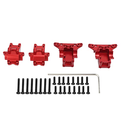 RC Vorne Hinten Getriebe Aluminium Legierung RC Differential Gehäuse für Traxxas LaTraxTeton Diff Gehäuse Set RC Upgrades Zubehör (Red) von equlup