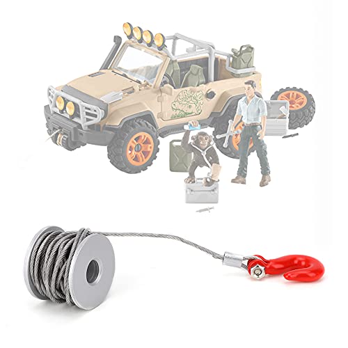 equlup 25t Servo Winch, 1,5x2x1,5 cm Aluminiumlegierung RC Crawler Lenkausrüstung Servo Winch Roller Fernbedienung Control Wheel Wheel Drum Tow Seil Upgrade Accessoire von equlup