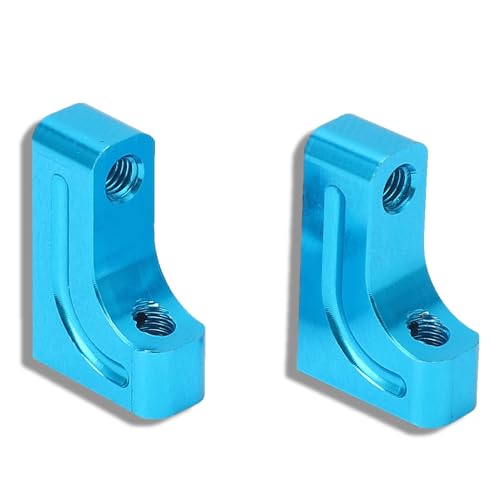 equlup 2PCS RC Servo Halterung, RC Servo Feste Halterung Ständer Aluminiumlegierung Starke Festigkeit Fernbedienung Auto Lenkgetriebe Sitz für TB03 TT02 XV01 von equlup