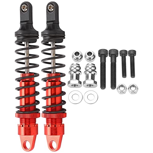 equlup 2pcs 173 mm RC Aluminium -Stoßdämpfer 173 mm Dämpferöl für HSP 94050 1/5 RC Benzin Offroad -Autos RC -Schocks (Rot) von equlup