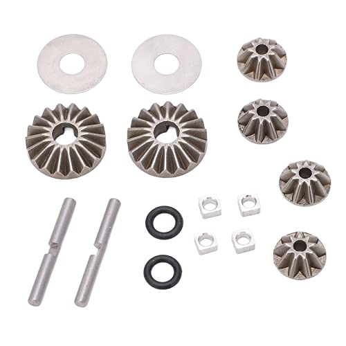 equlup Differentialkegelrad, Metallstahl Differentialkegelradsatz Mitteldifferential Ersatzteile für ZD 1/7 DBX07 MTX07 EX07 RC Car von equlup